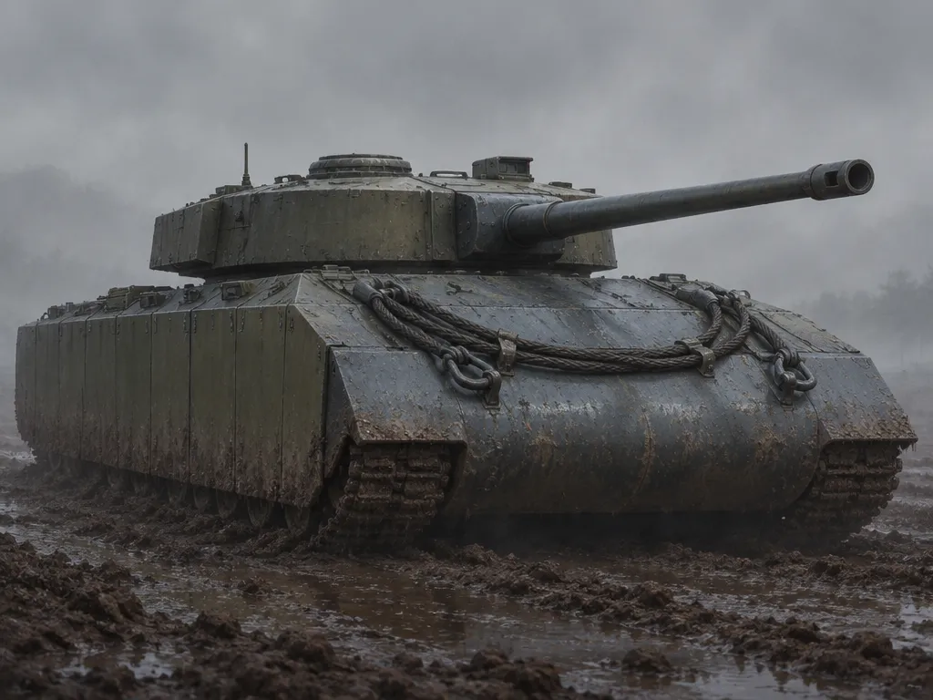 Tank Stolid, kelas Heavy: Heavy terlebar dengan pelat depan miring besar.