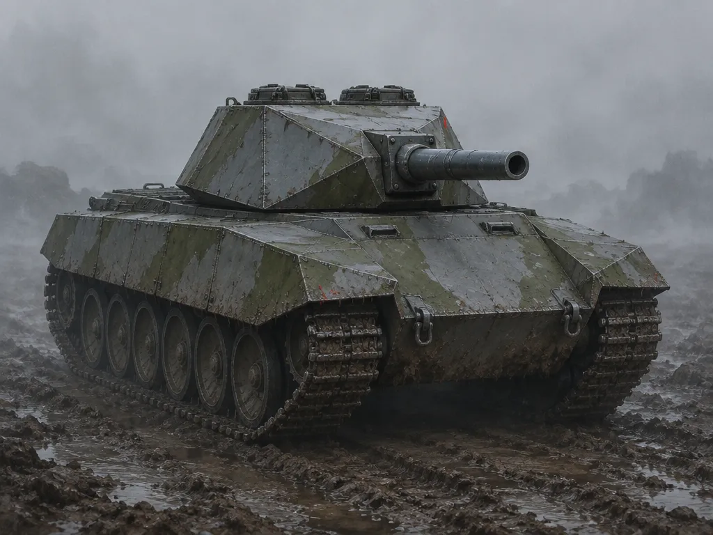 Tank Tarn, kelas Medium: Medium bersudut tajam, kuat di depan.